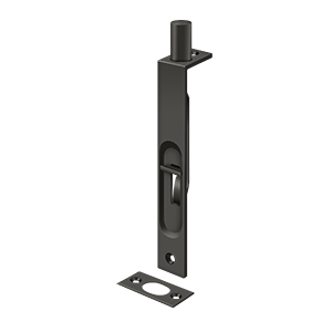 Square Flush Bolt HD by Deltana - 6"  - Oil Rubbed Bronze - New York Hardware