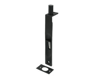 Square Heavy Duty 6" Flush Bolt - Black - New York Hardware Online