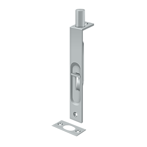 Square Flush Bolt HD by Deltana - 6"  - Brushed Chrome - New York Hardware