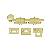 Bolts Surface HD Bolt by Deltana - 6" - Polished Brass - New York Hardware