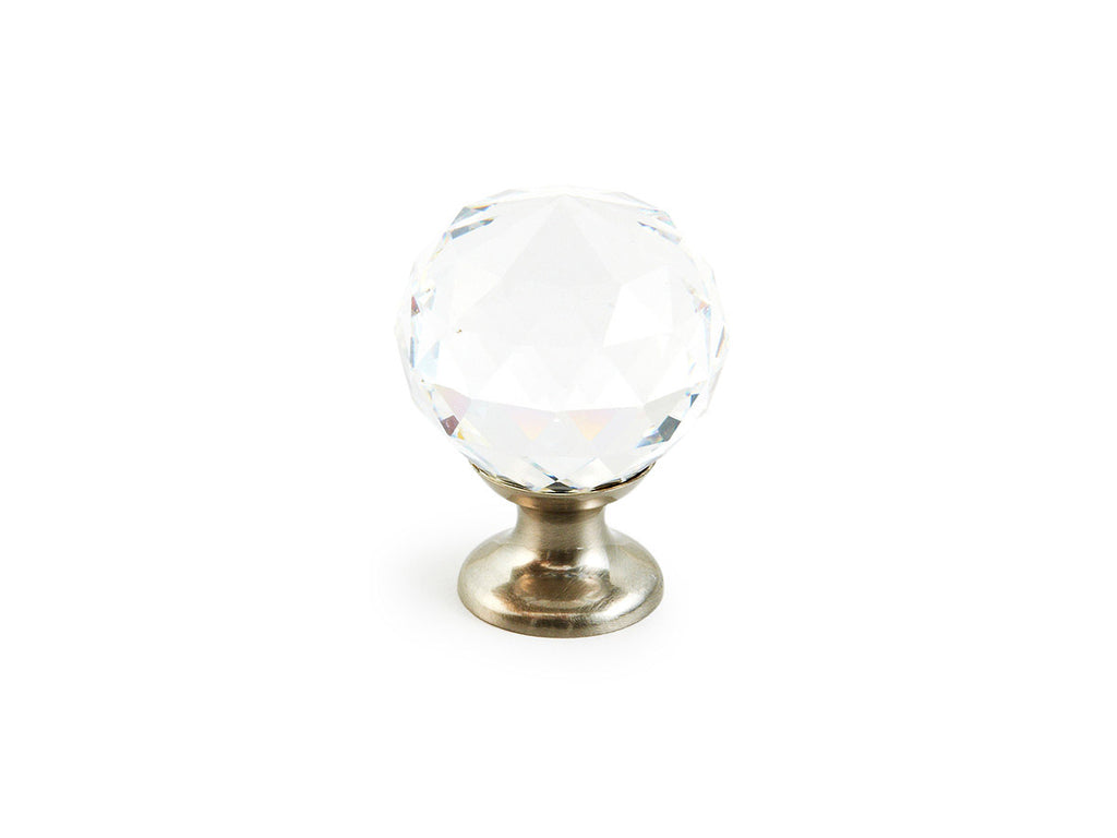 Stargaze Clear Round Knob by Schaub - Satin Nickel - New York Hardware