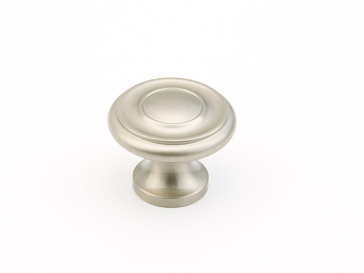 Traditional Knob by Schaub - Satin Nickel - New York Hardware