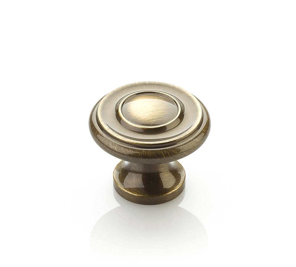 Traditional Knob by Schaub - Antique Brass - New York Hardware