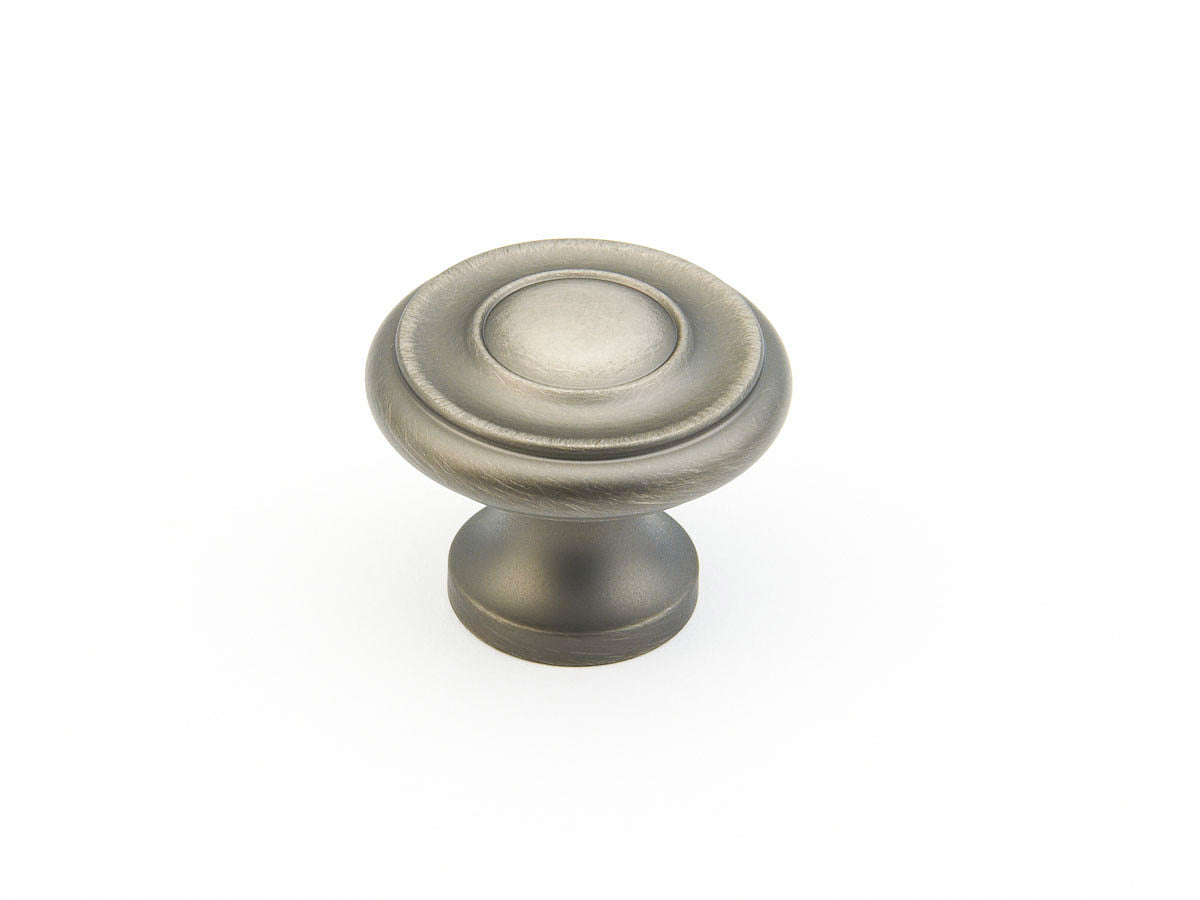 Traditional Knob by Schaub - Antique Nickel - New York Hardware