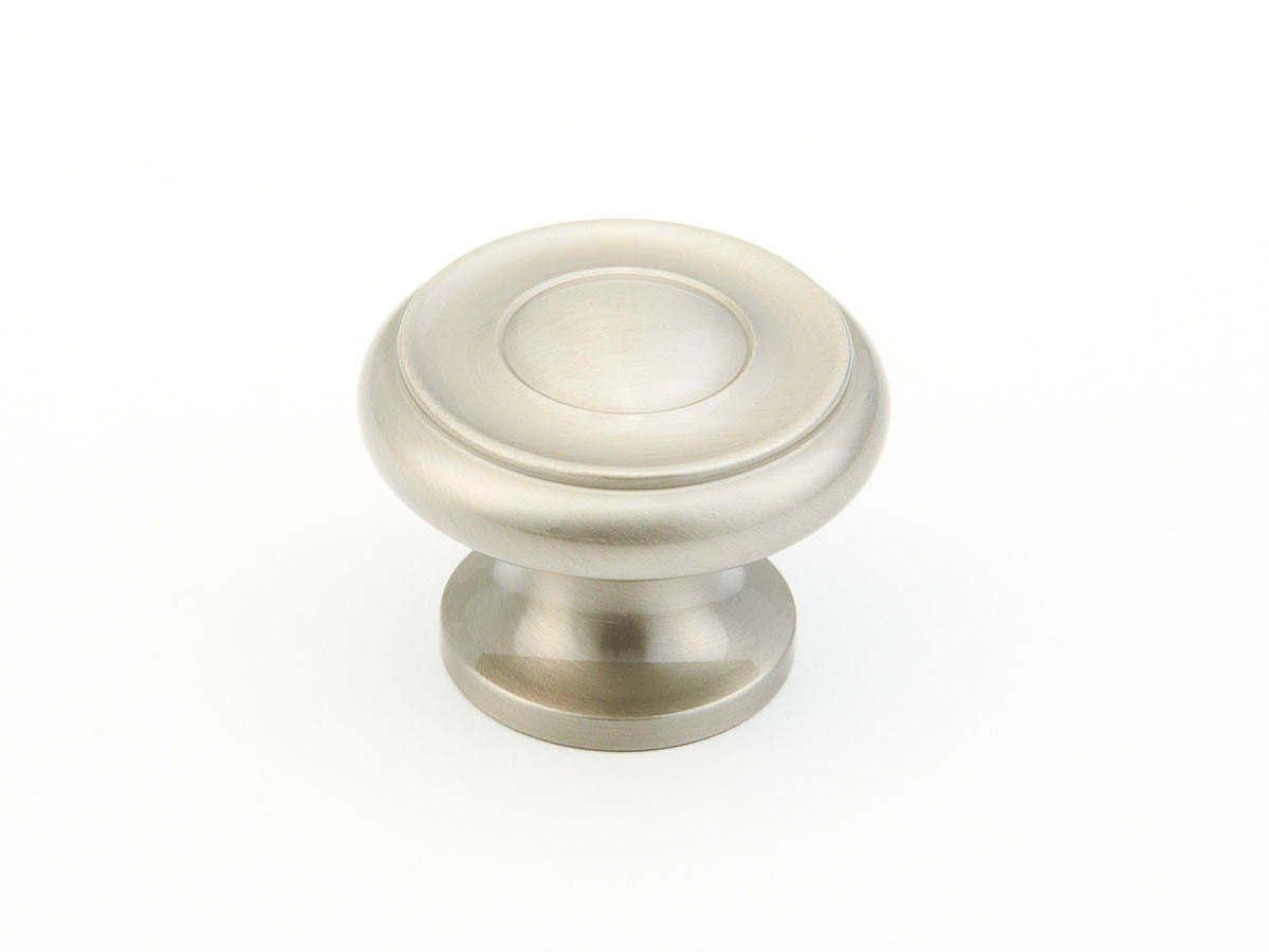 Traditional Knob by Schaub - Satin Nickel - New York Hardware