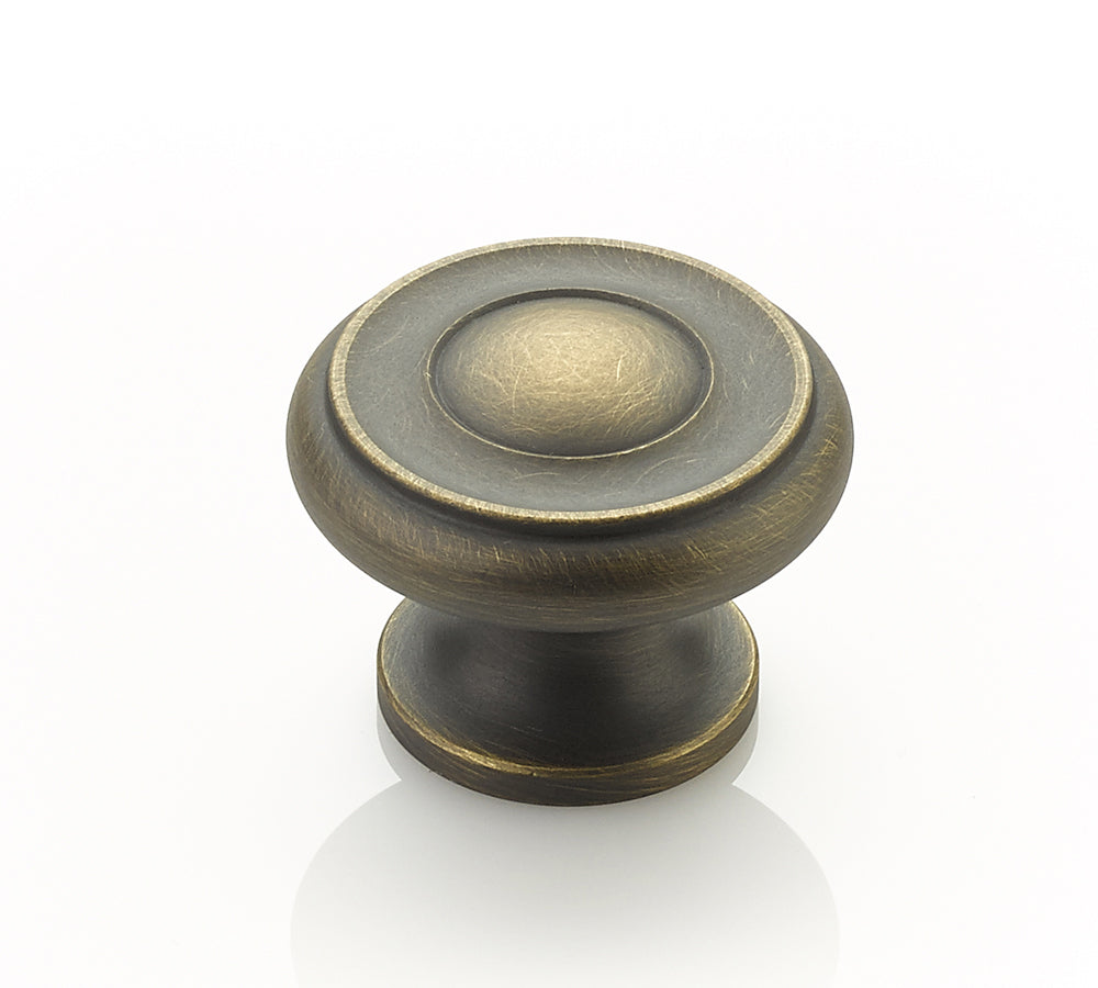 Traditional Knob by Schaub - Antique Light Brass - New York Hardware