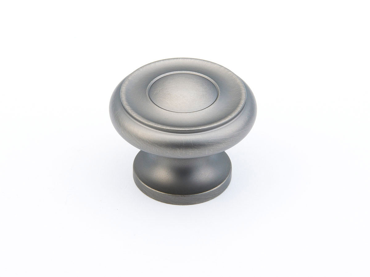 Traditional Knob by Schaub - Antique Nickel - New York Hardware
