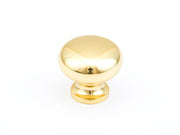 Traditional Round Knob by Schaub - Polished Brass - New York Hardware