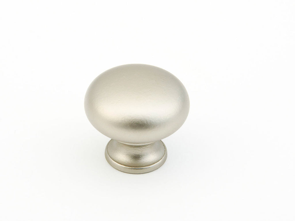 Traditional Round Knob by Schaub - Distressed Nickel - New York Hardware