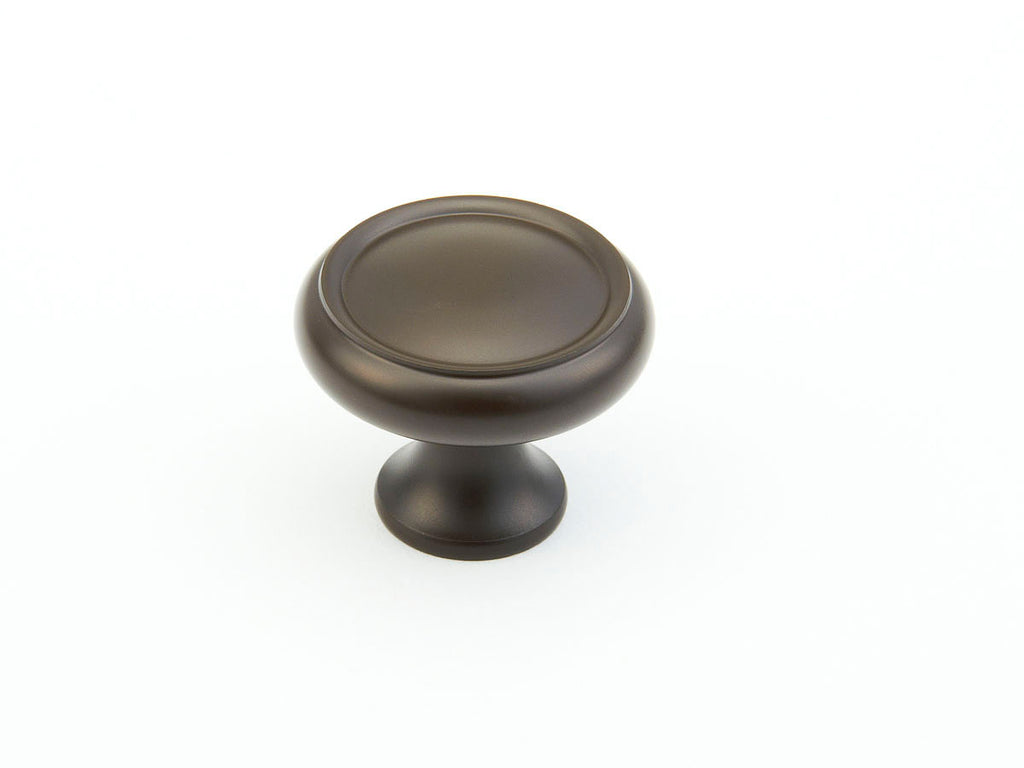 Traditional Ridged Knob by Schaub - Oil Rubbed Bronze - New York Hardware