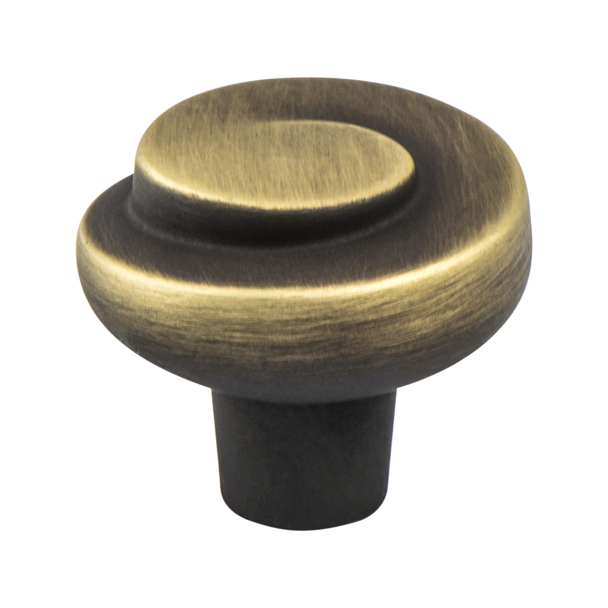 Rustic Brushed Brass - 1-3/16" - Sonata Knob by Berenson - New York Hardware