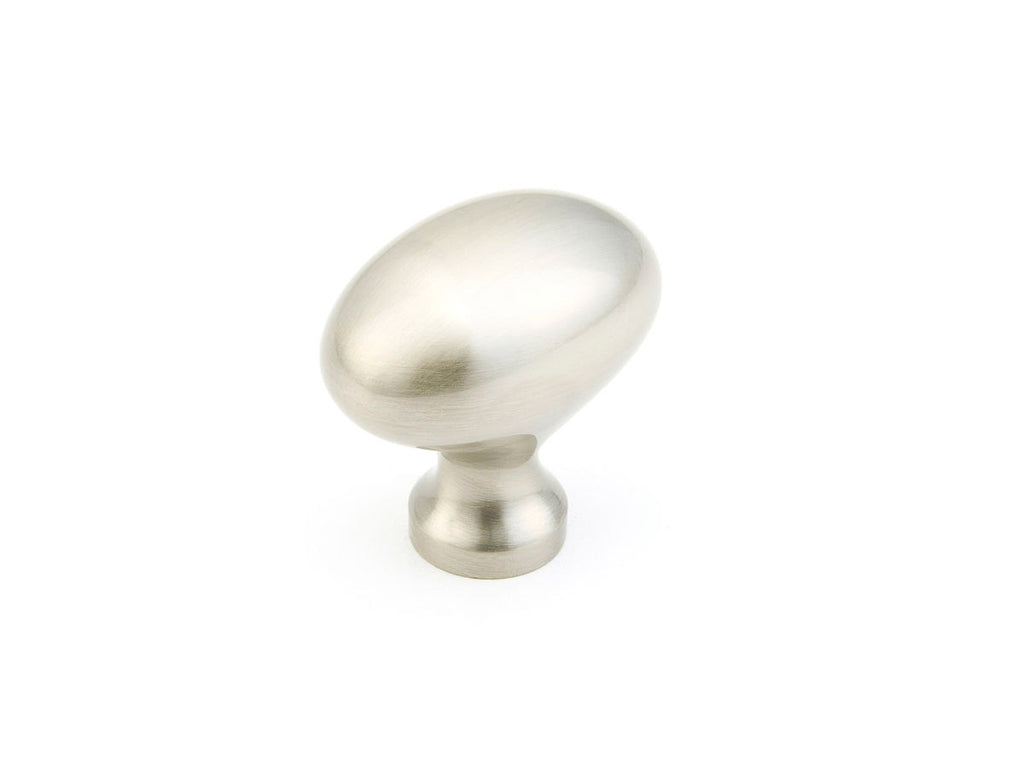 Traditional Egg Knob by Schaub - Satin Nickel - New York Hardware