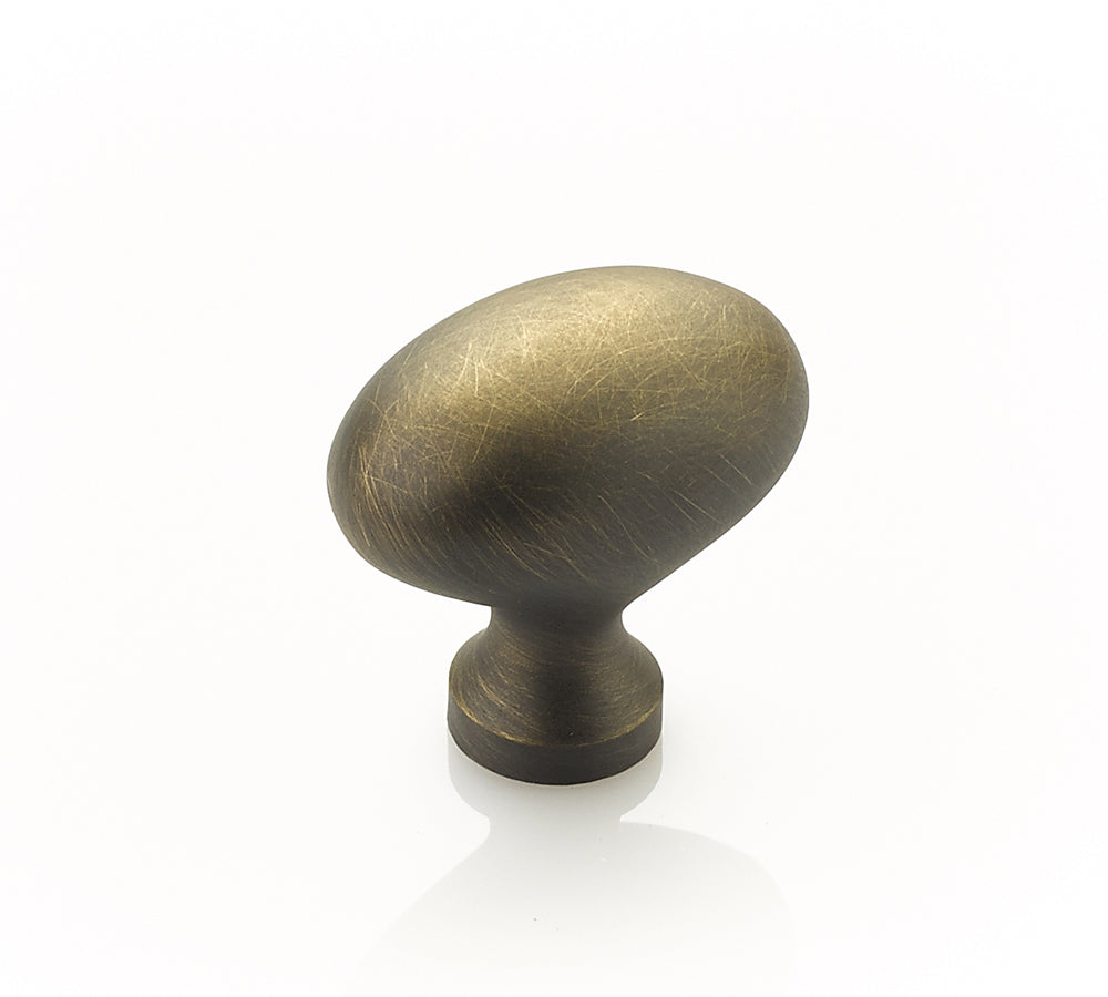 Traditional Egg Knob by Schaub - Antique Light Brass - New York Hardware