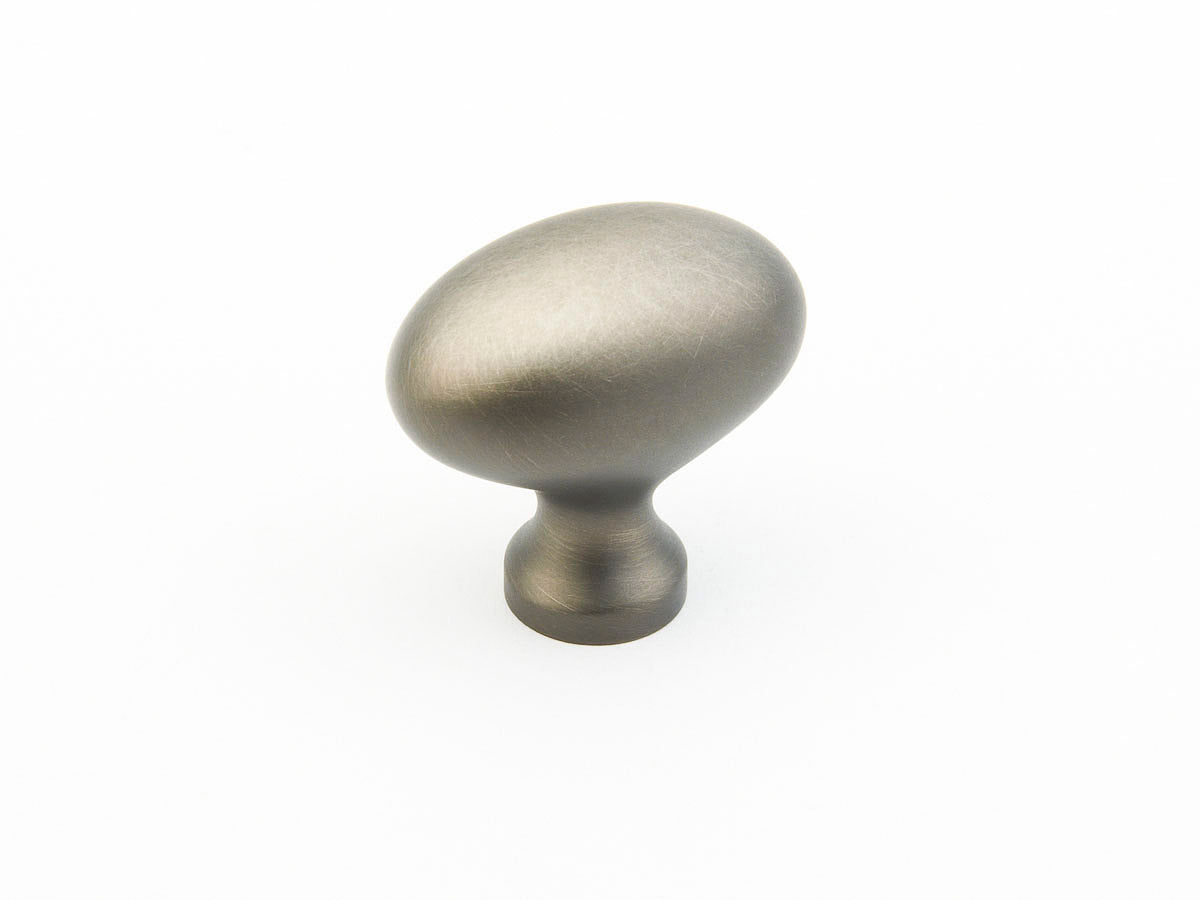 Traditional Egg Knob by Schaub - Antique Nickel - New York Hardware