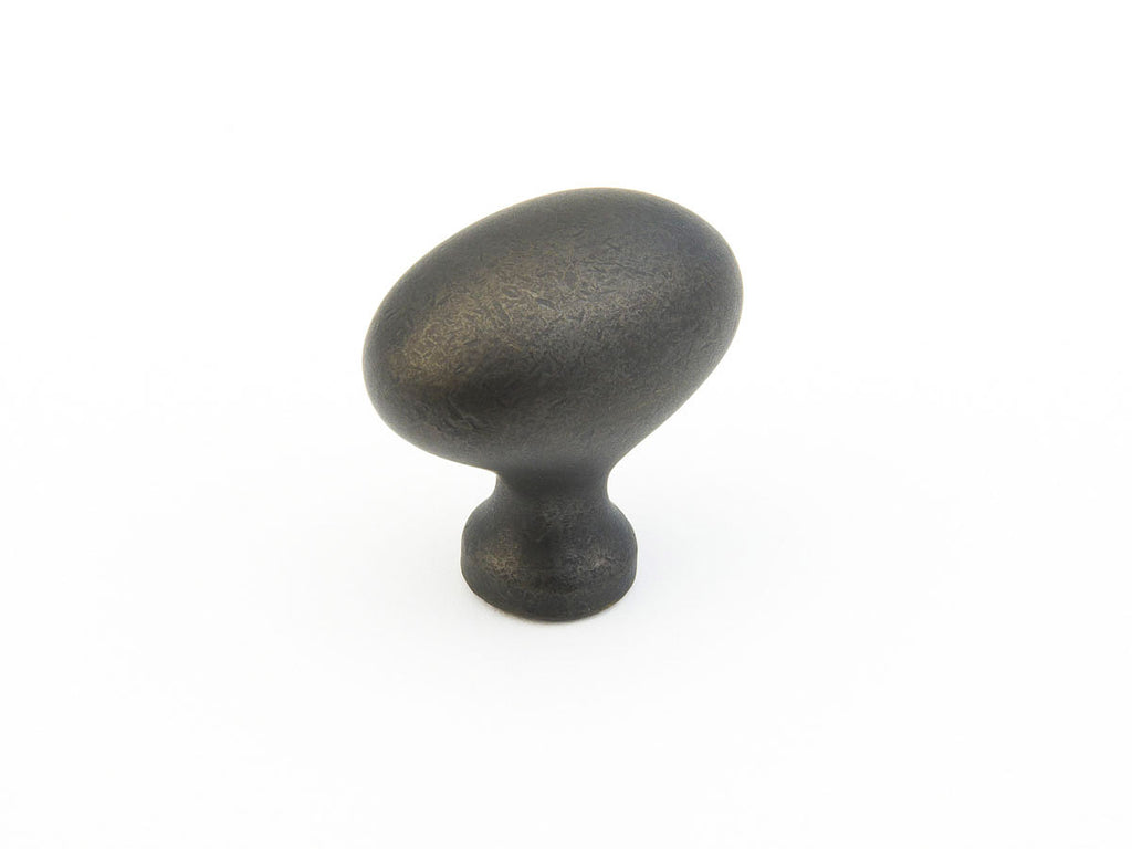 Traditional Egg Knob by Schaub - Distressed Bronze - New York Hardware