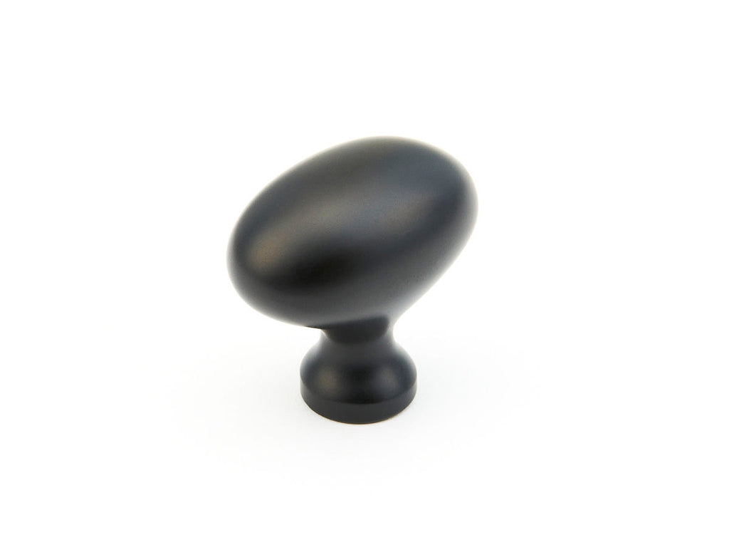 Traditional Egg Knob by Schaub - Flat Black - New York Hardware