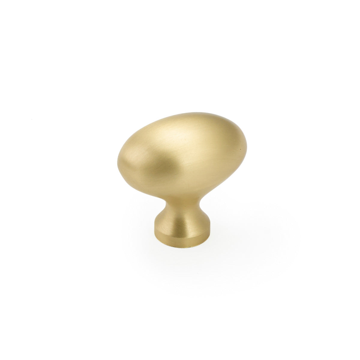 Traditional Egg Knob by Schaub - Satin Brass - New York Hardware