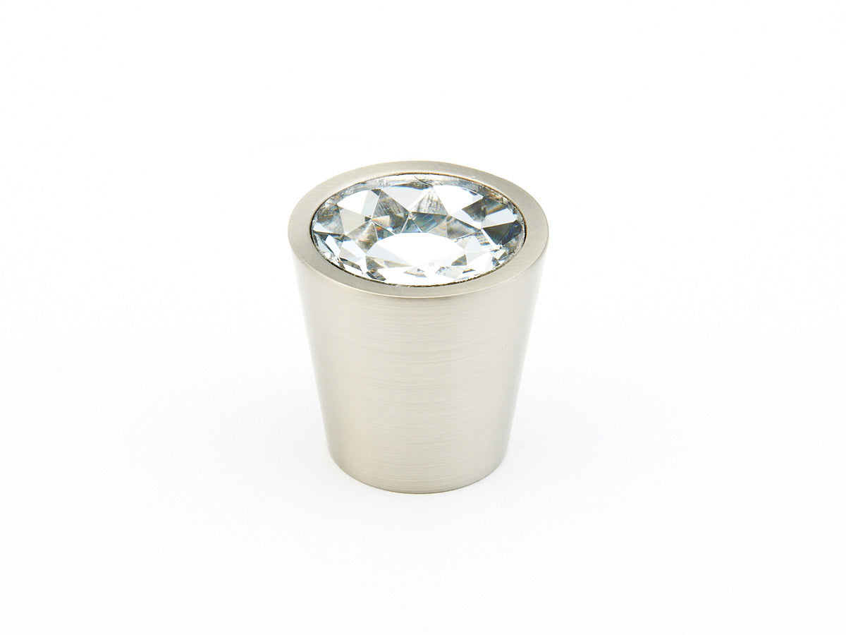 Stargaze Cylinder Knob by Schaub - Satin Nickel - New York Hardware