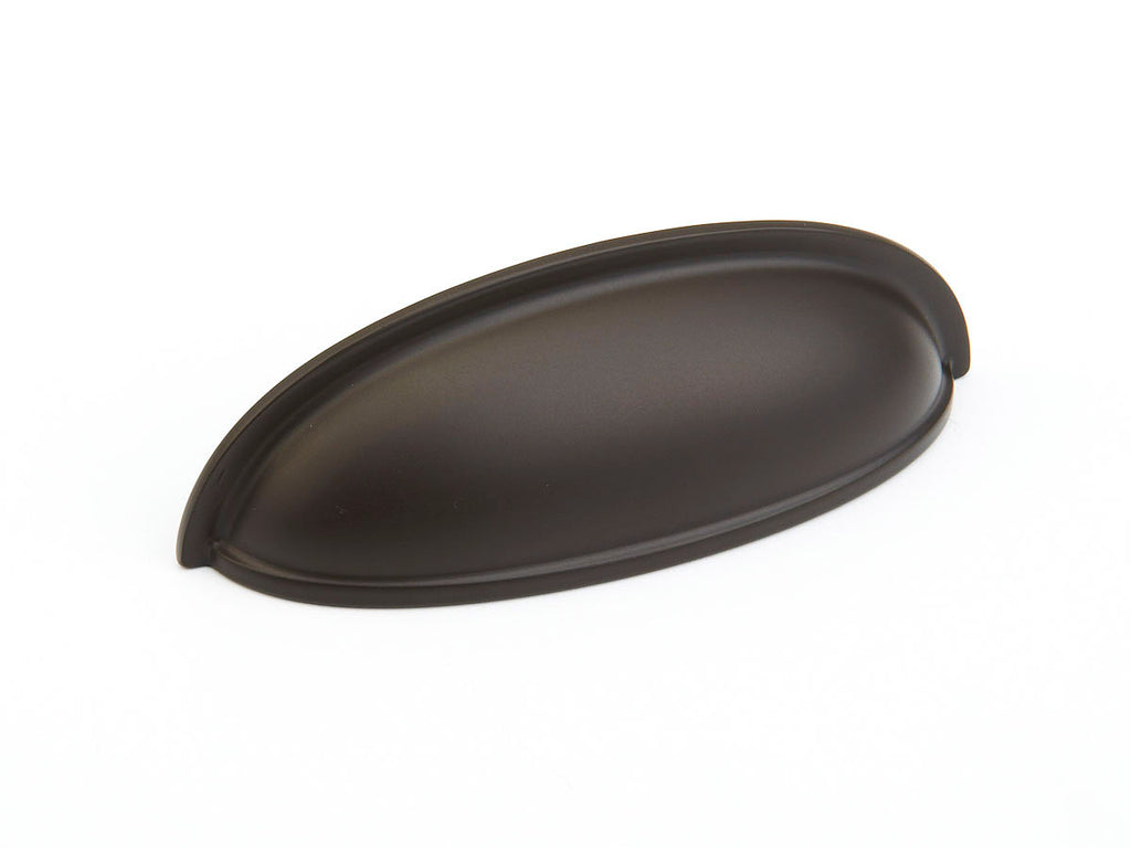 Traditional Elongated Cup Pull by Schaub - Oil Rubbed Bronze - New York Hardware