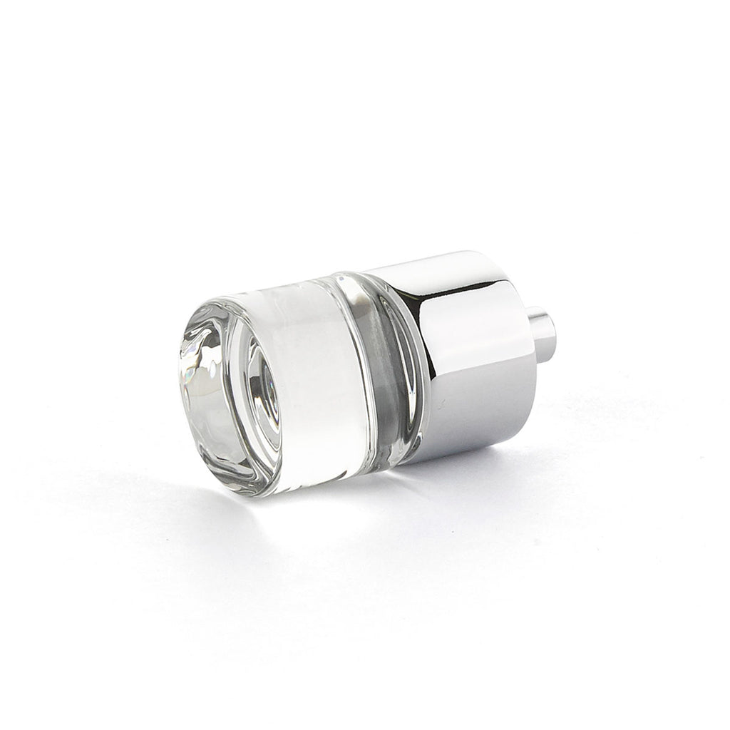 City Lights  Cylinder Glass Knob by Schaub - Polished Chrome - New York Hardware