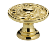 1-5/16" Diameter Omnia Circle and Scroll Cabinet Knob - New York Hardware