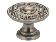 1-13/16" Diameter Omnia Circle and Scroll Cabinet Knob - New York Hardware