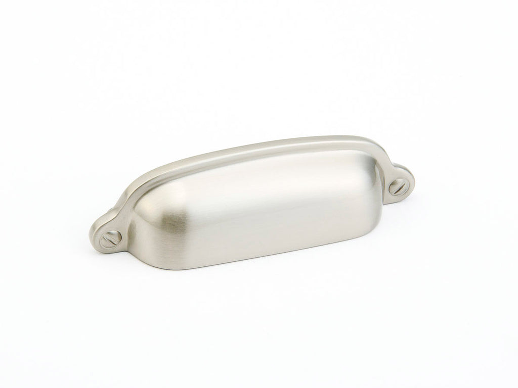 Country Cup Pull by Schaub - Satin Nickel - New York Hardware