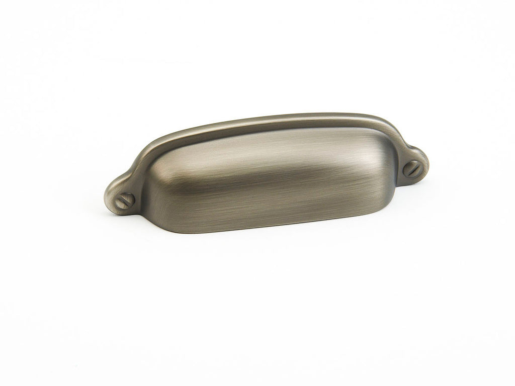Country Cup Pull by Schaub - Antique Nickel - New York Hardware
