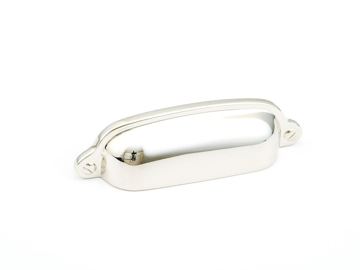 Country Cup Pull by Schaub - Polished Nickel - New York Hardware