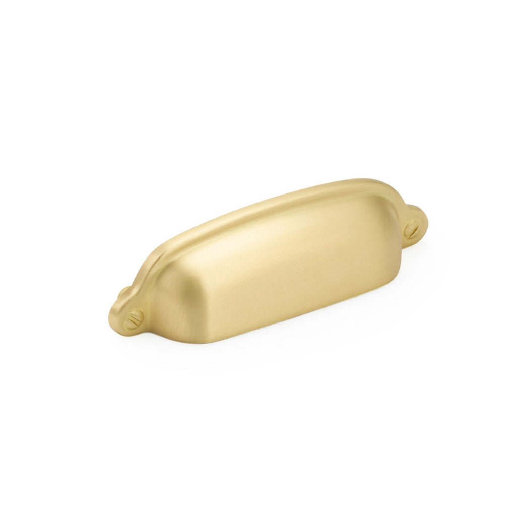 Country Cup Pull by Schaub - Satin Brass - New York Hardware