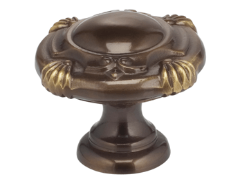 Diameter Omnia Crest Cabinet Knob Shaded - New York Hardware