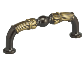 3-1/2" C.C. Omnia Center Bead Cabinet Pull - New York Hardware