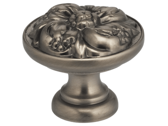 1-5/8" Diameter Omnia Ornate Flower Cabinet Knob - New York Hardware