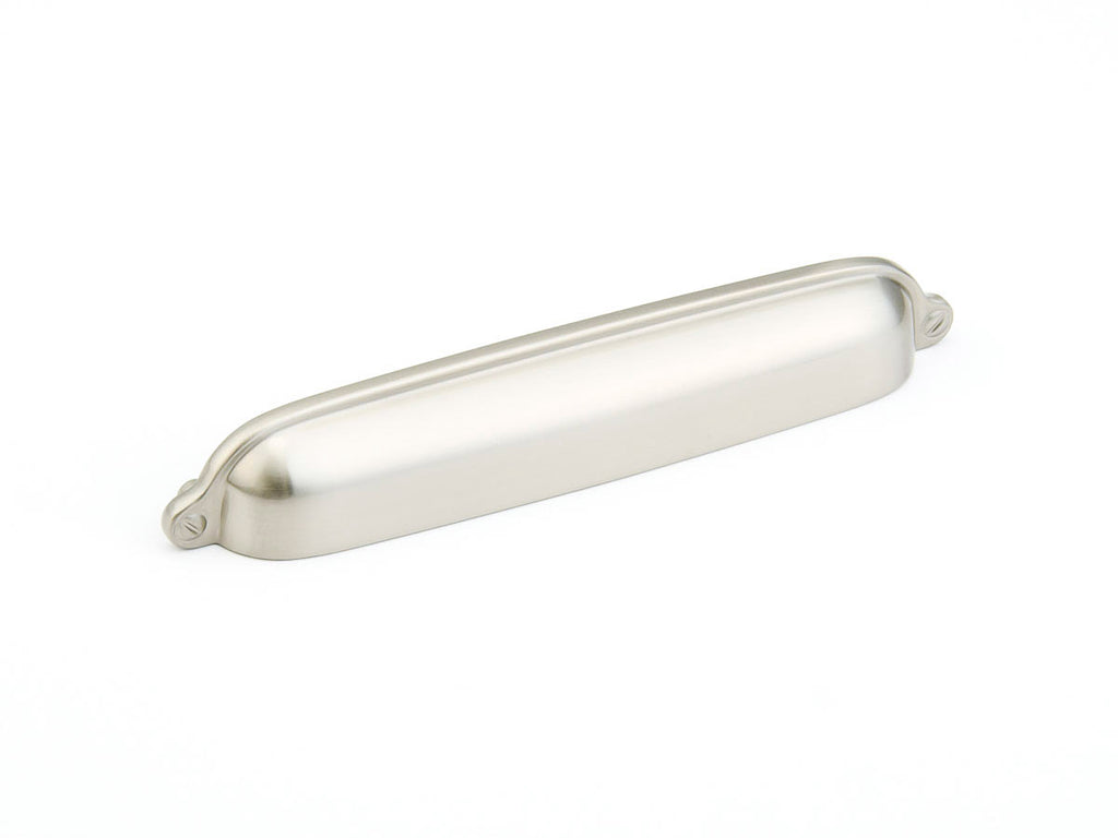 Country Cup Pull by Schaub - Satin Nickel - New York Hardware