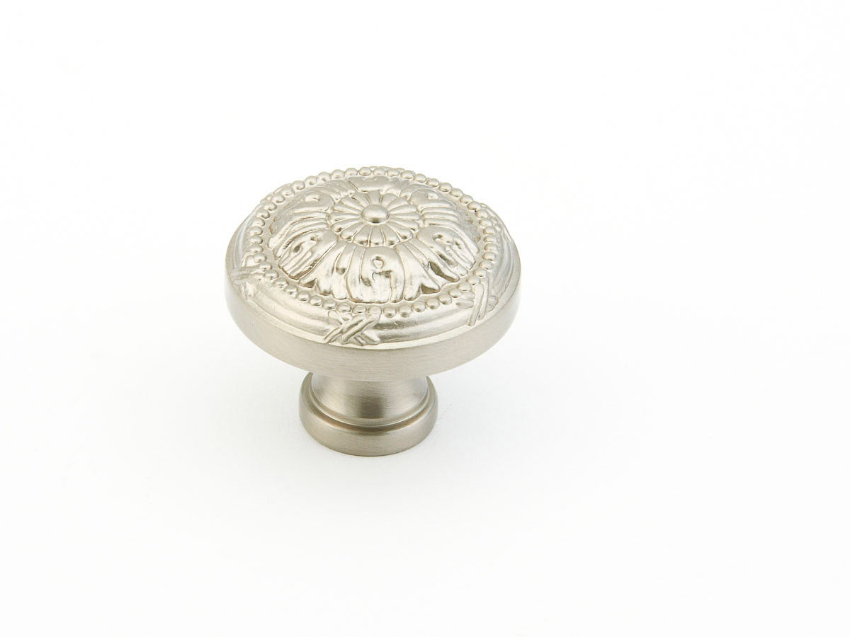 Versailles Knob by Schaub - Satin Nickel - New York Hardware