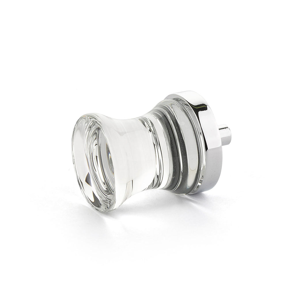 City Lights  Concave Glass Knob by Schaub - Polished Chrome - New York Hardware