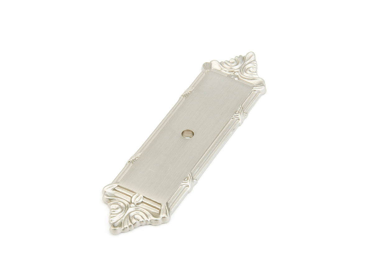 Versailles Knob Backplate by Schaub - Satin Nickel - New York Hardware
