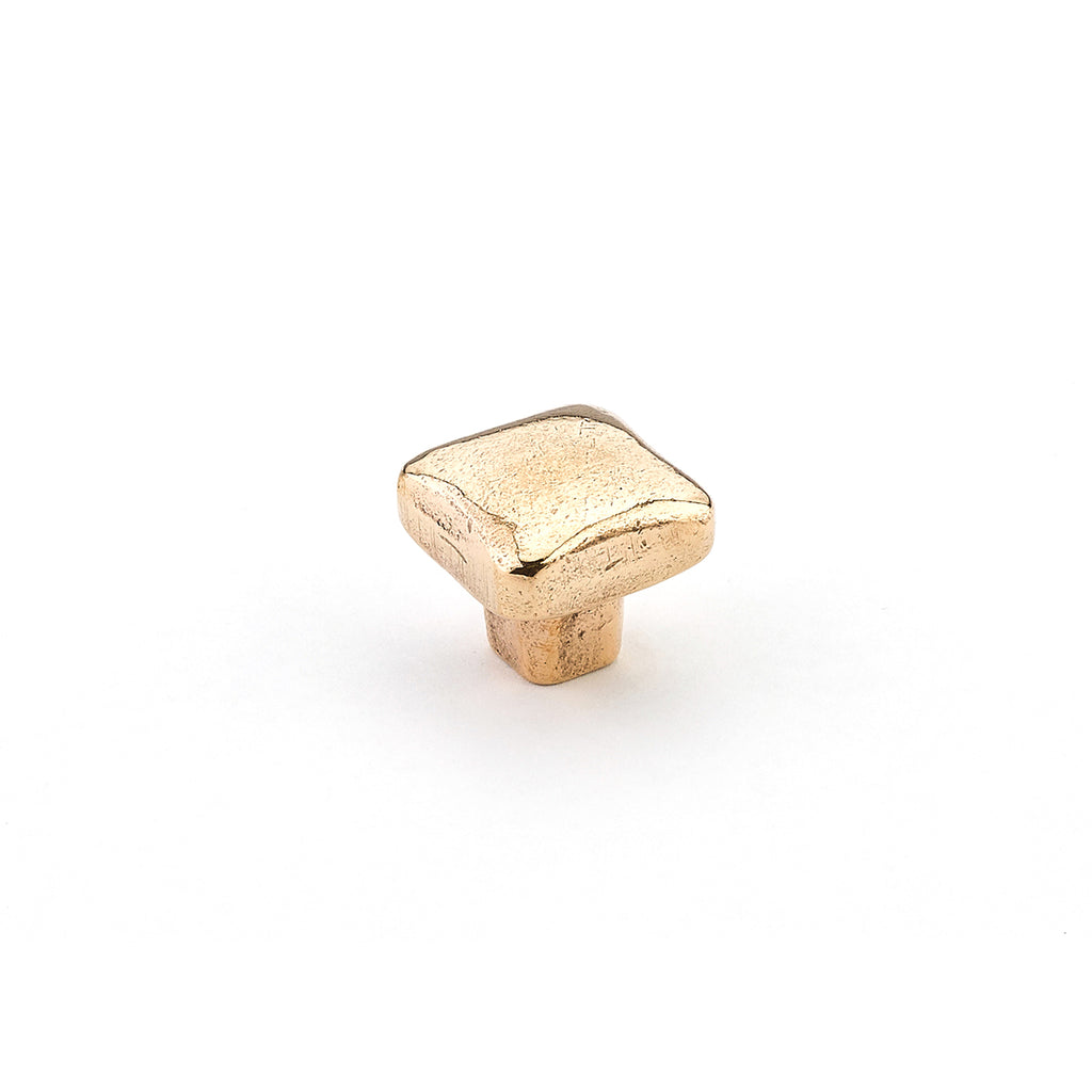 Vinci Soft Square Knob by Schaub - Natural Bronze  - New York Hardware