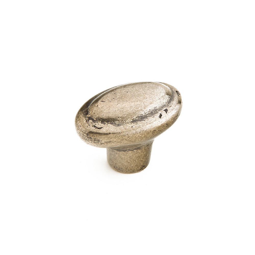 Mountain Oval Knob by Schaub - Italian Nickel - New York Hardware