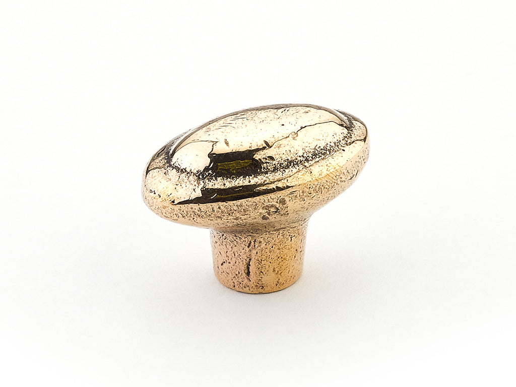 Mountain Oval Knob by Schaub - Natural Bronze  - New York Hardware