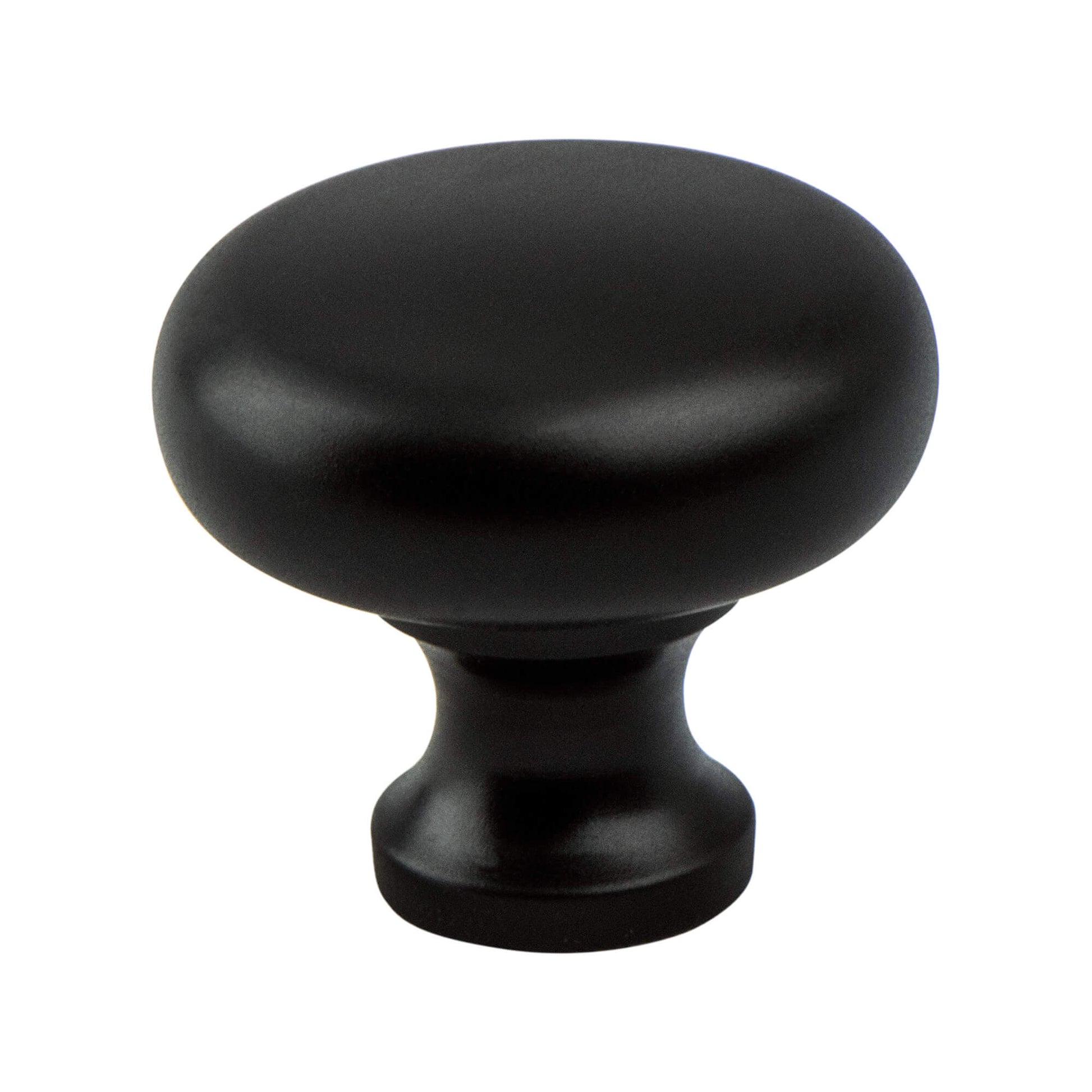 Matte Black - 1-1/4" - Valencia Knob by Berenson - New York Hardware