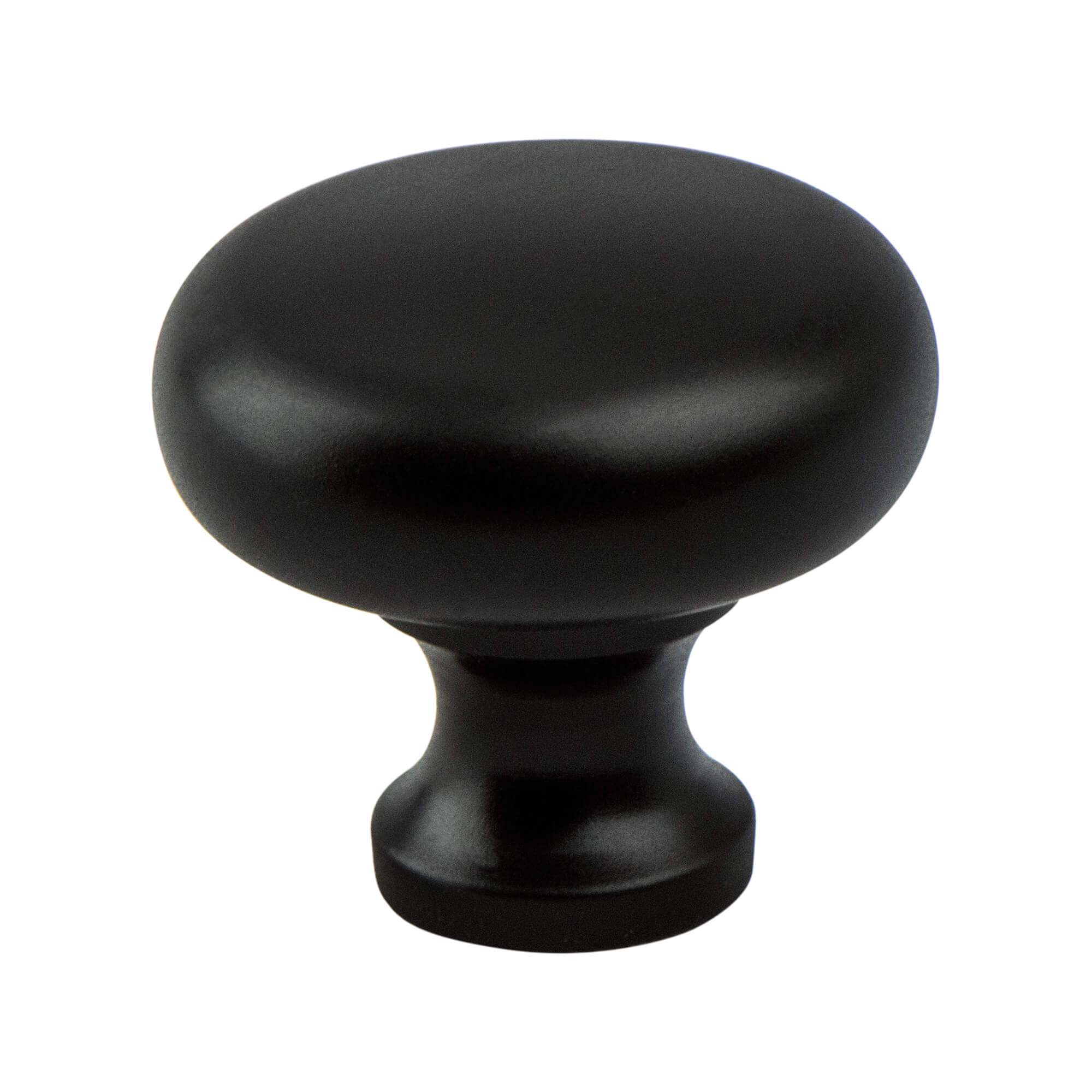 Matte Black - 1-1/4" - Valencia Knob by Berenson - New York Hardware