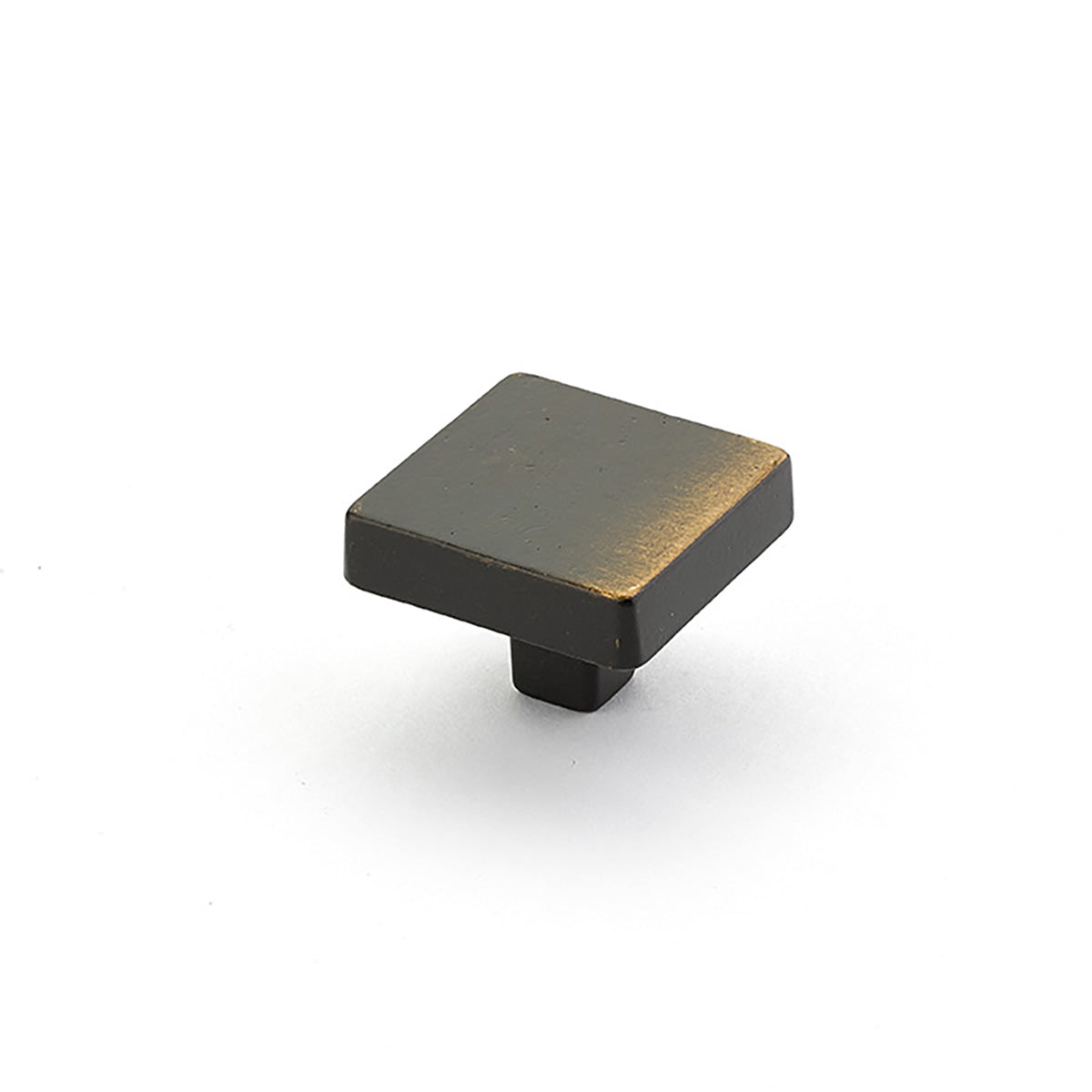 Vinci Square Knob by Schaub - Antique Bronze - New York Hardware