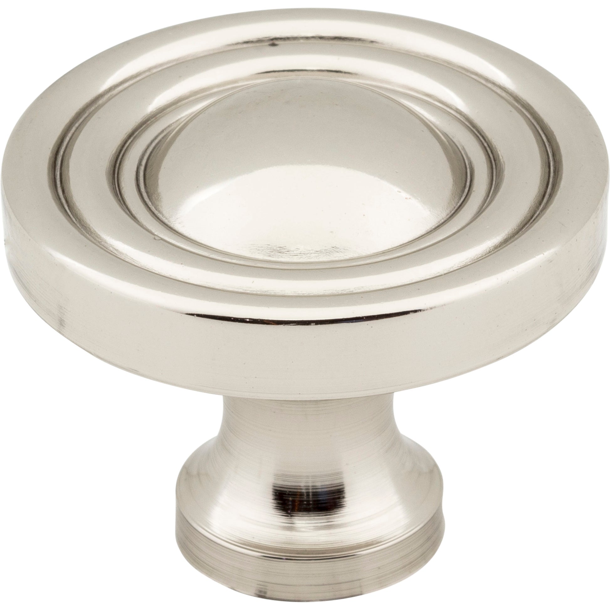 Round Bella Cabinet Knob by Jeffrey Alexander - Polished Nickel