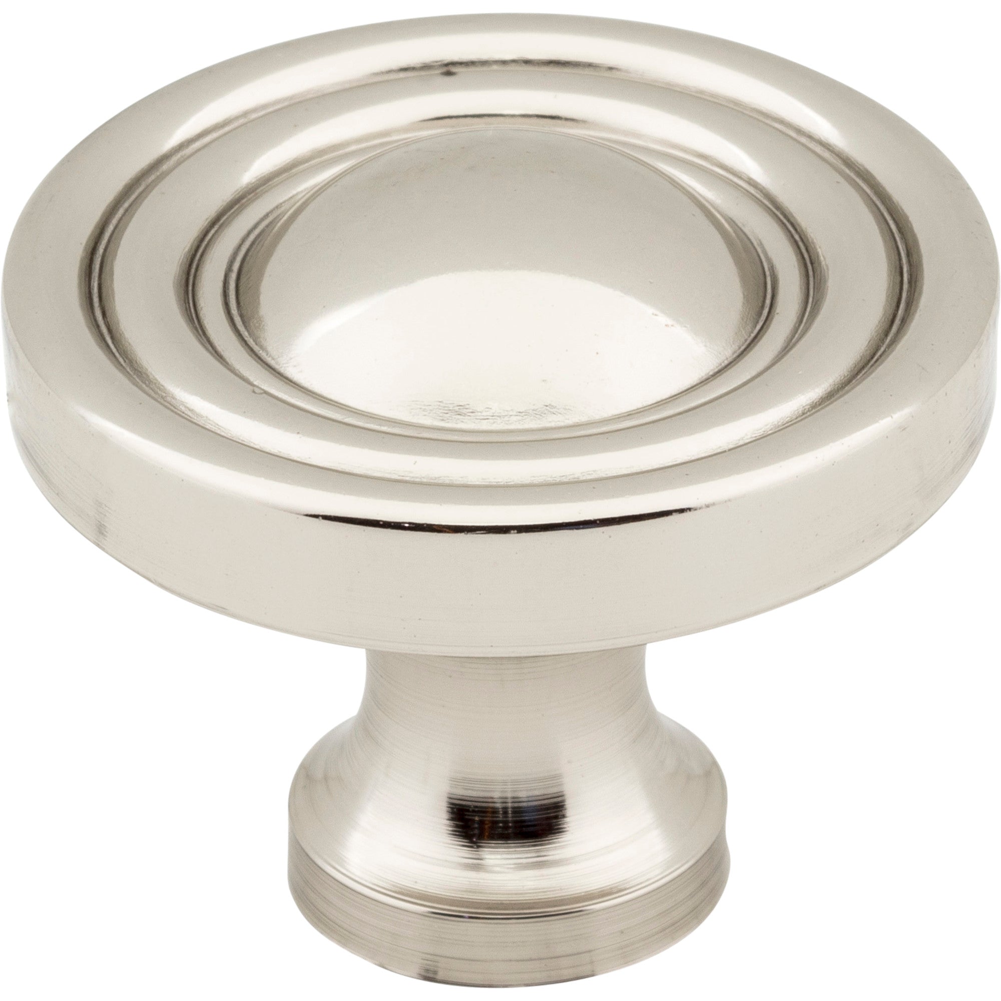 Round Bella Cabinet Knob by Jeffrey Alexander - Polished Nickel