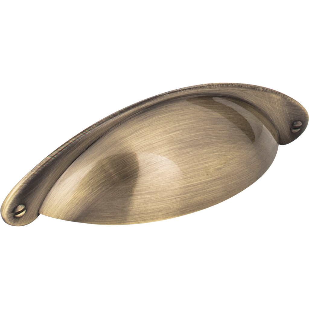 Lyon Cabinet Cup Pull by Jeffrey Alexander - Brushed Antique Brass