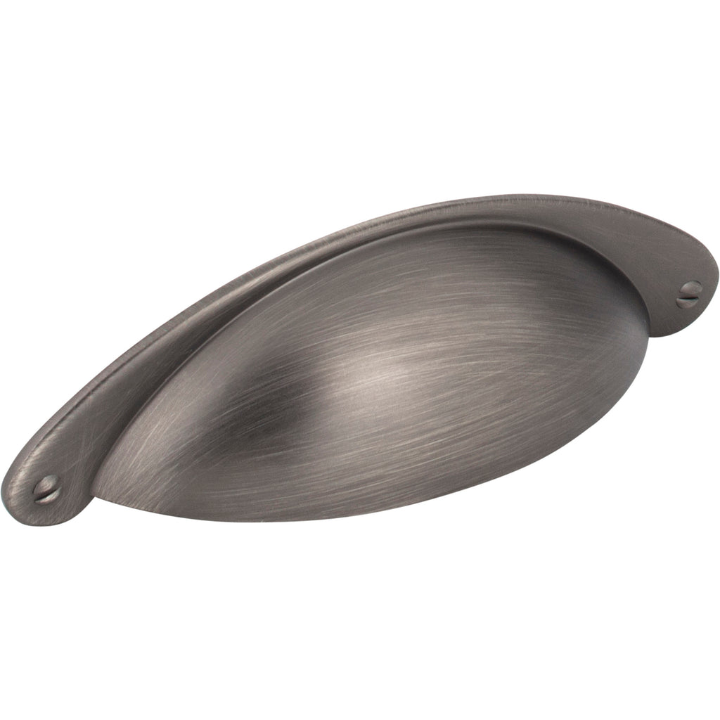 Lyon Cabinet Cup Pull by Jeffrey Alexander - Brushed Pewter