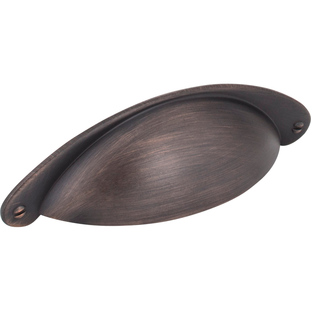 Lyon Cabinet Cup Pull by Jeffrey Alexander - Brushed Oil Rubbed Bronze