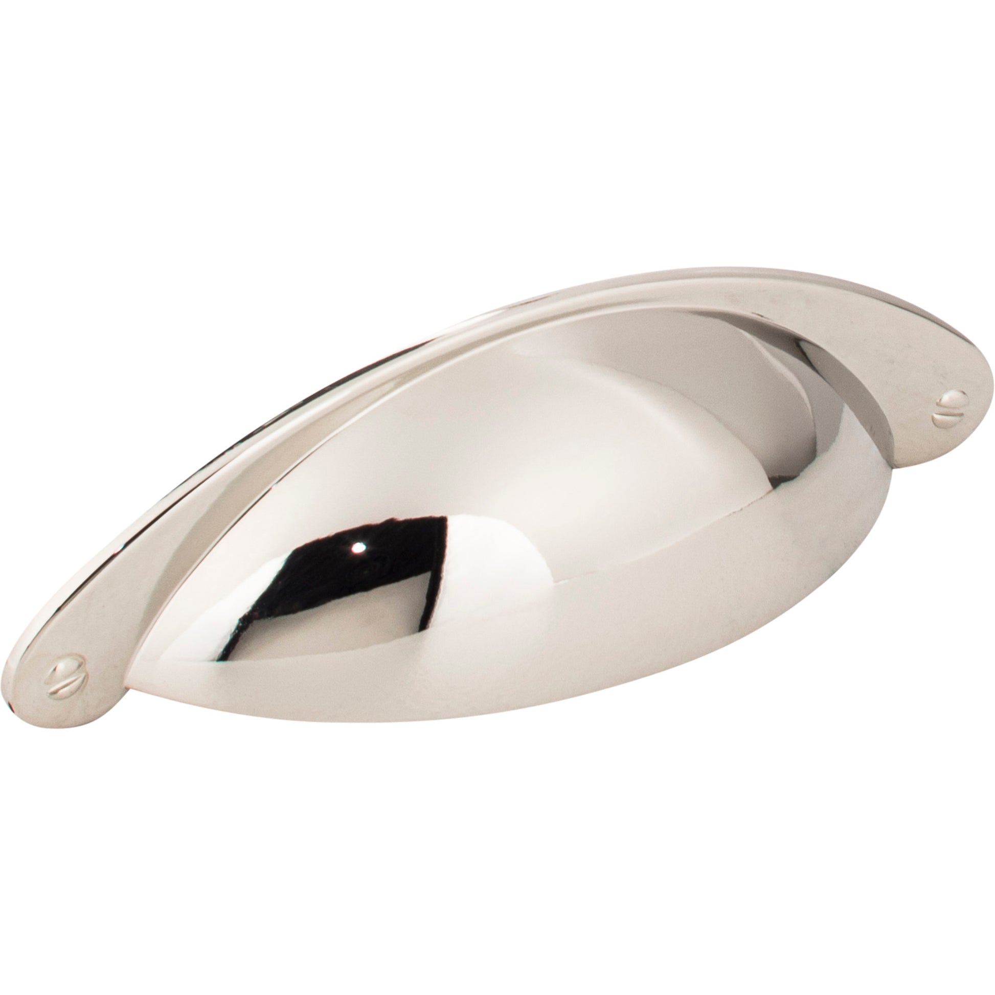 Lyon Cabinet Cup Pull by Jeffrey Alexander - Polished Nickel