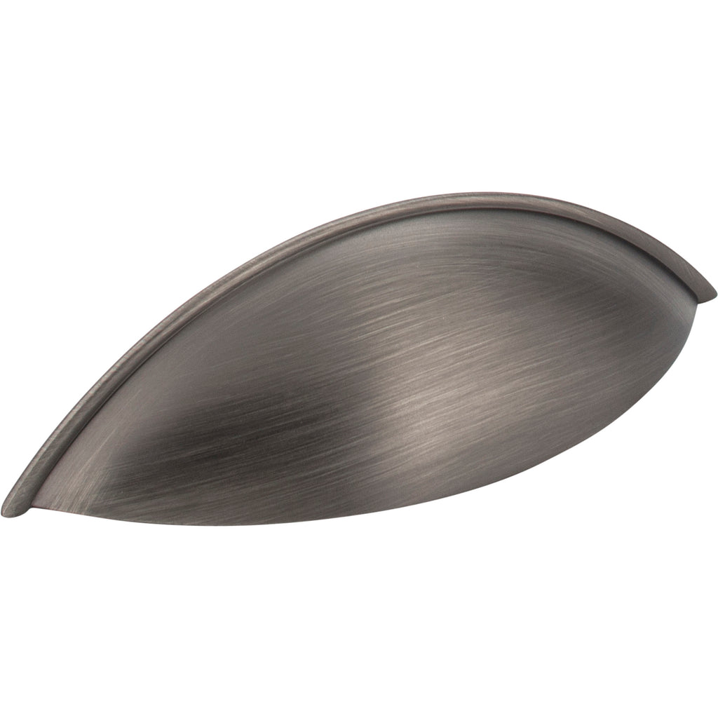 Bordeaux Cabinet Cup Pull by Jeffrey Alexander - Brushed Pewter